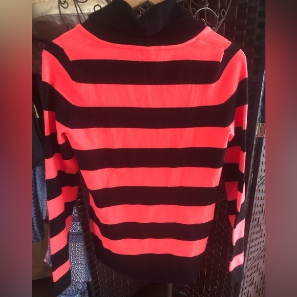 TWIK striped coral & black sweater - Picture 2 of 3